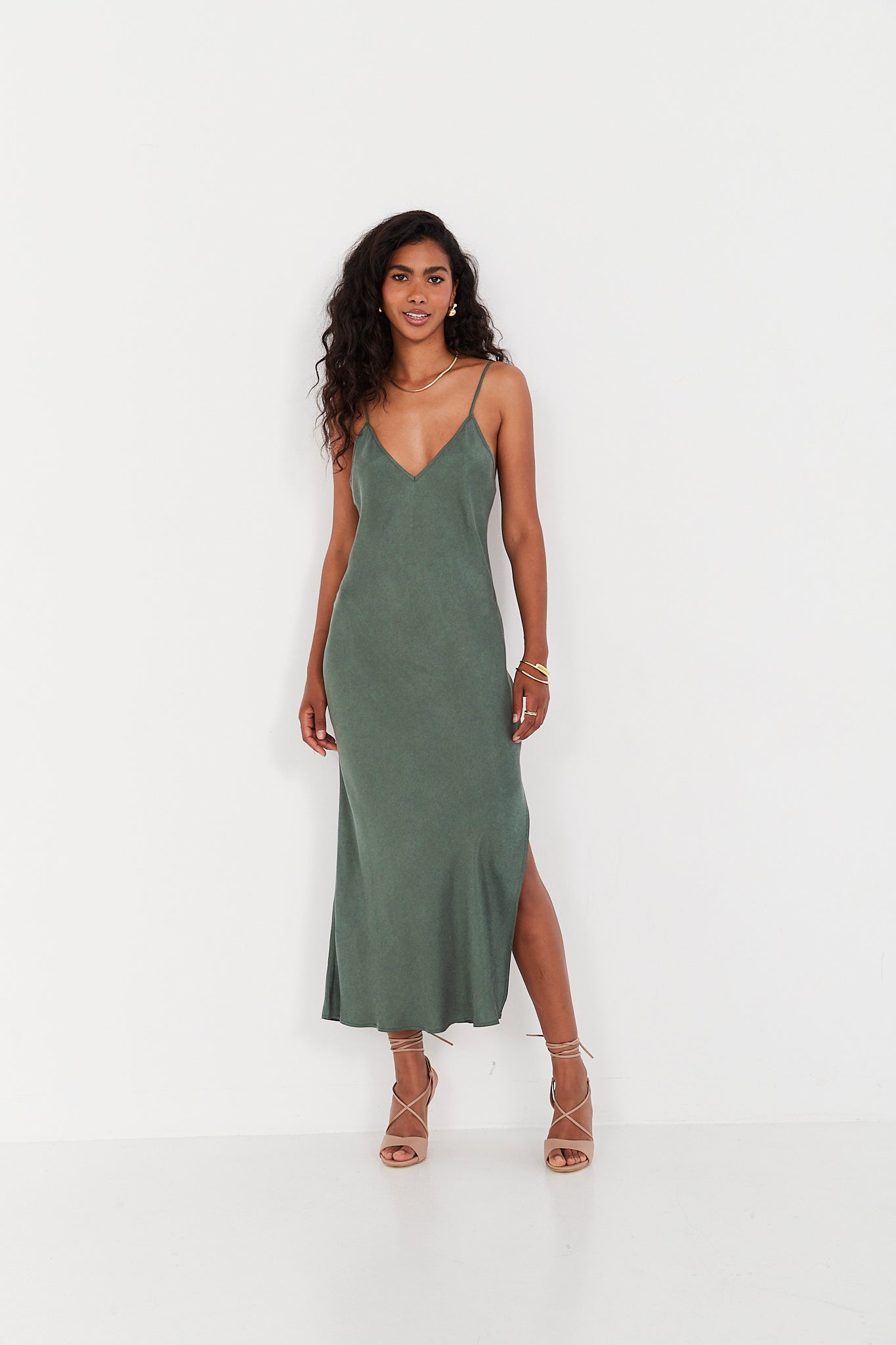 Sukienka Selena smoky green