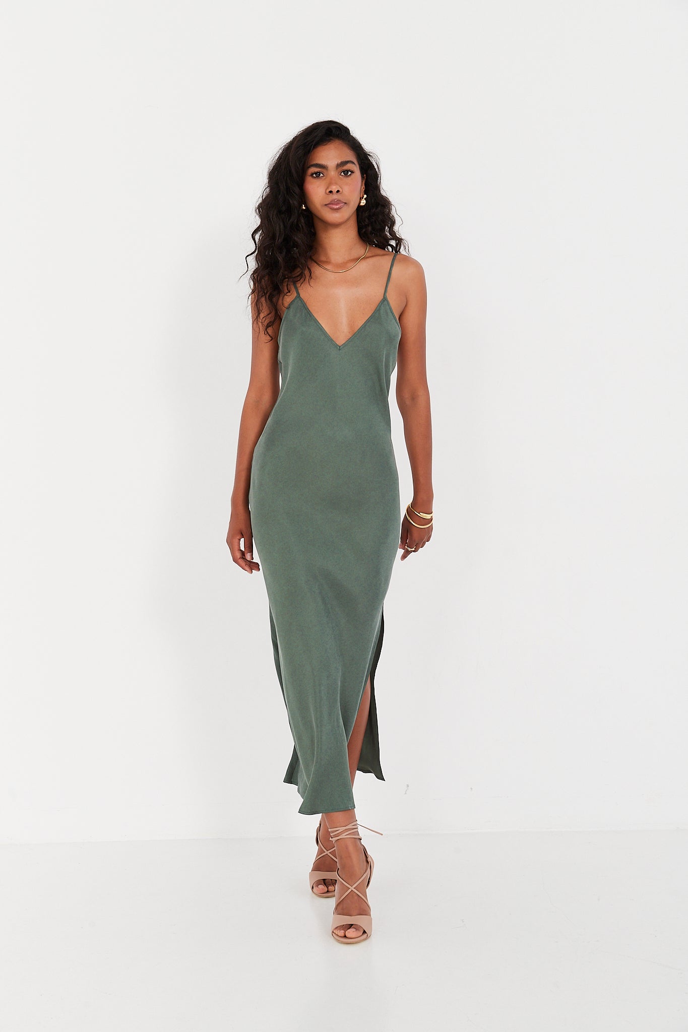Sukienka Selena smoky green