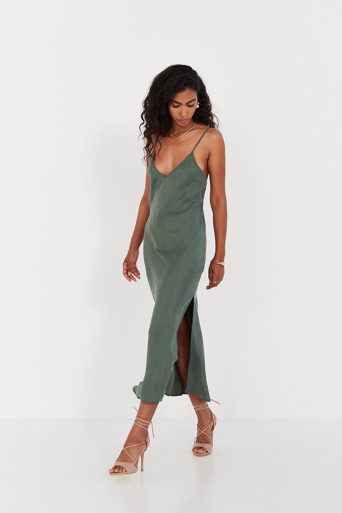 Sukienka Selena smoky green