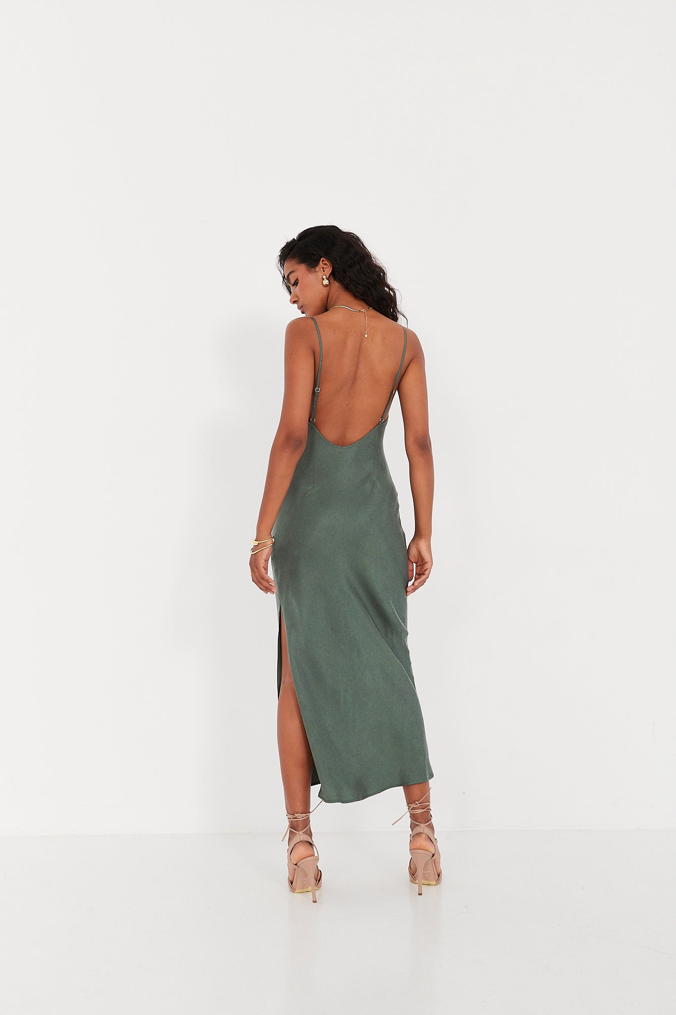 Sukienka Selena smoky green
