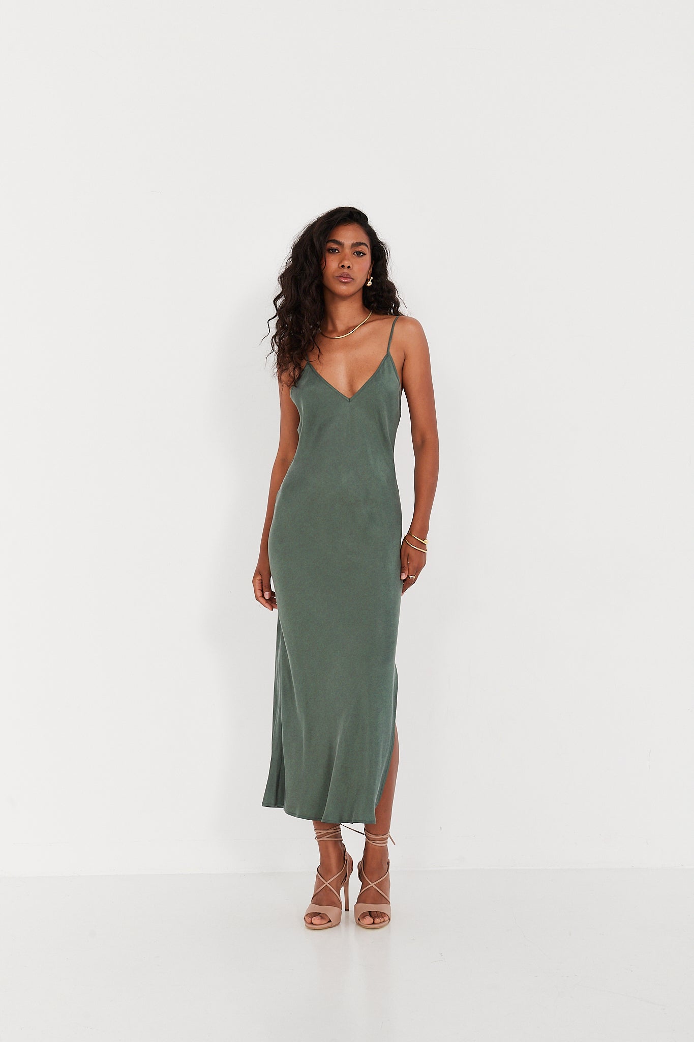 Sukienka Selena smoky green