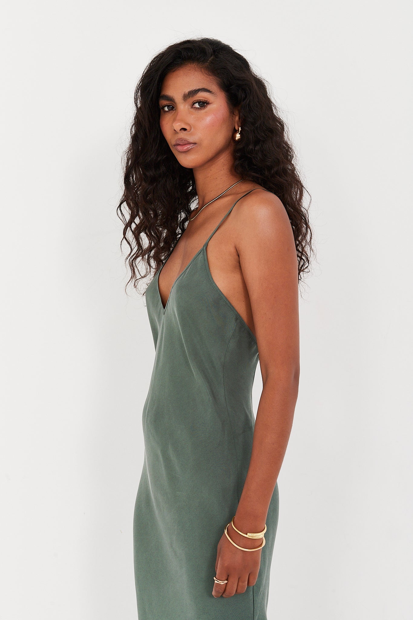 Sukienka Selena smoky green