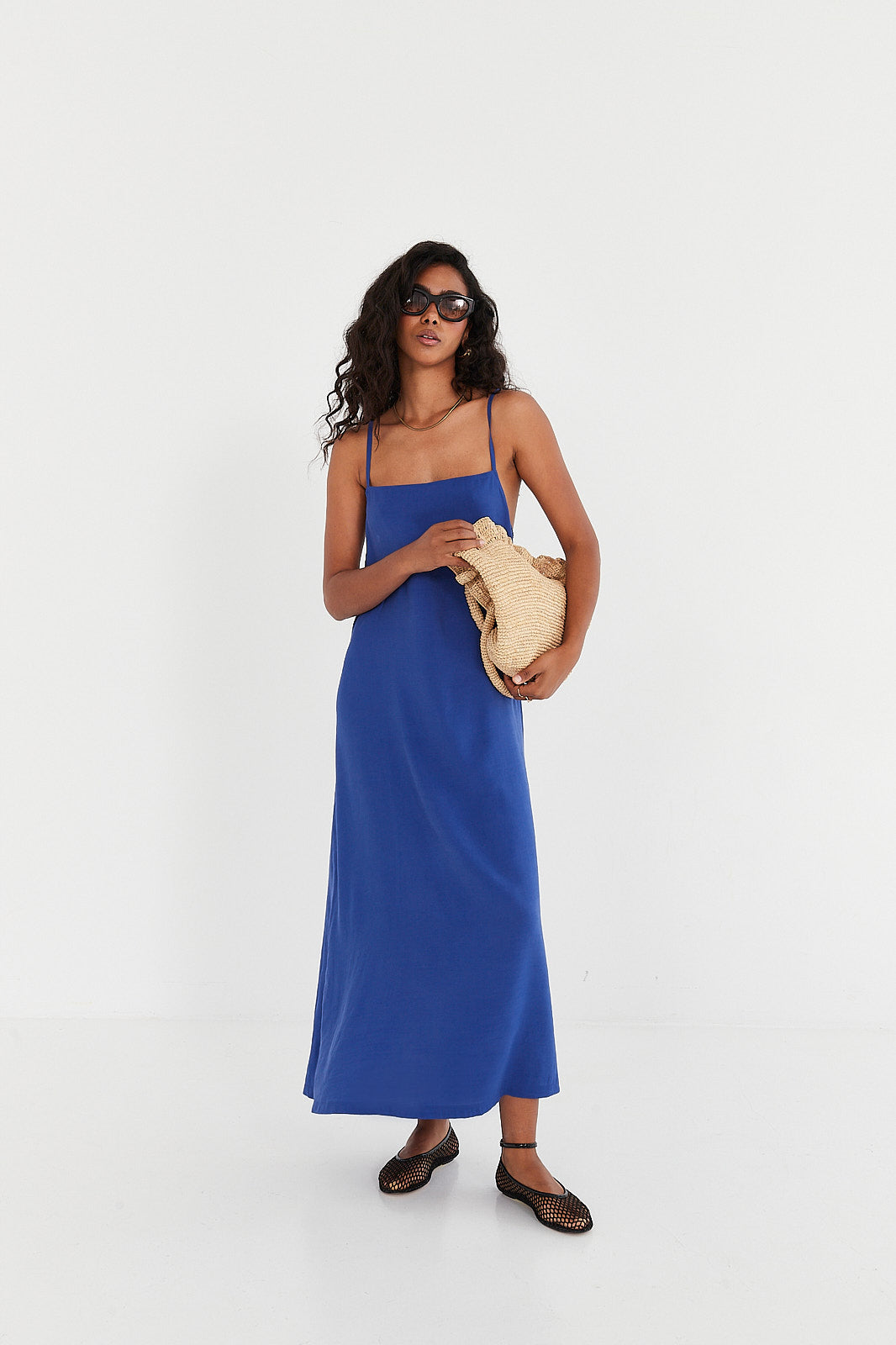 Sukienka Phoebe blue ocean
