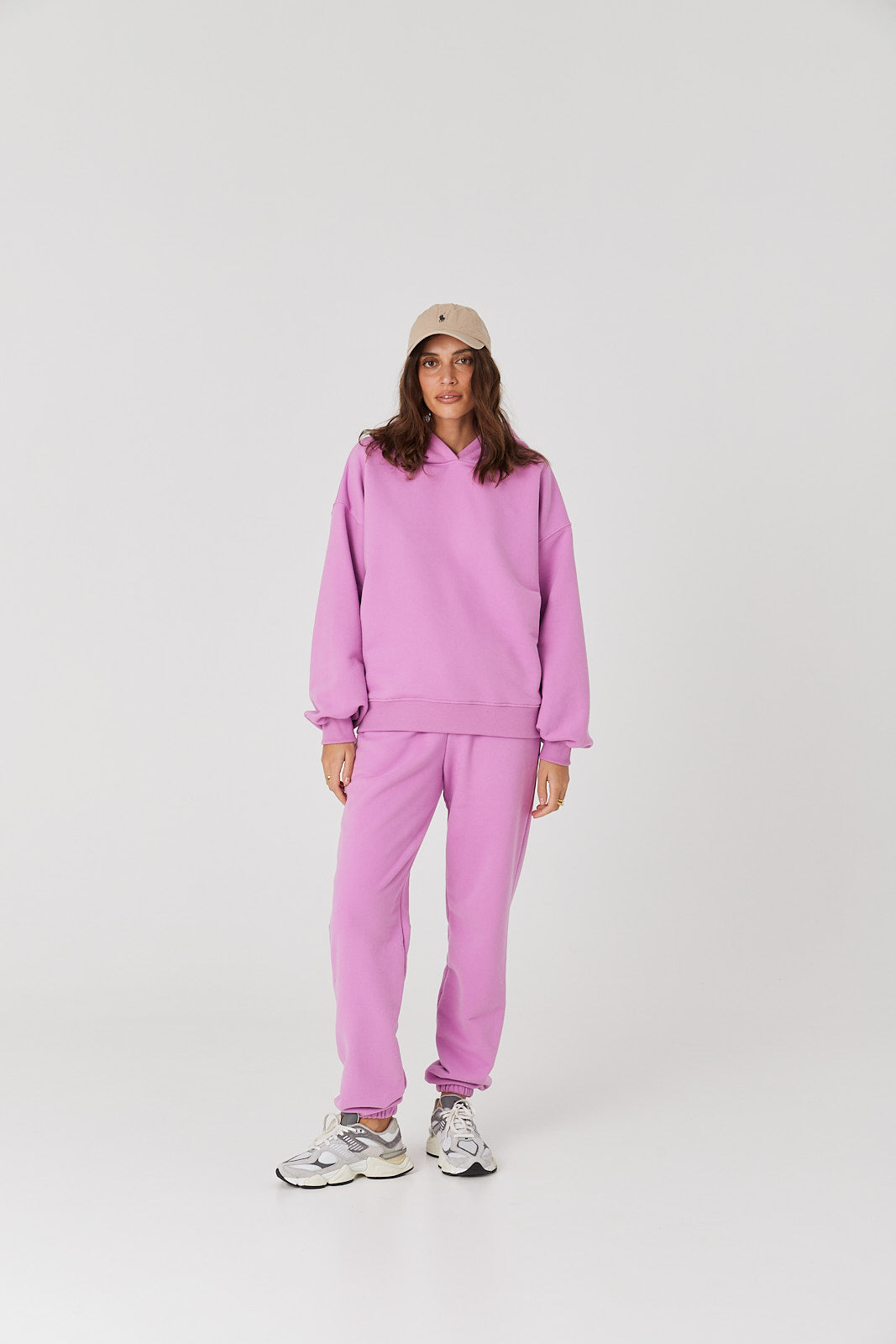 Bluza Boyfriend Hoodie pink berry
