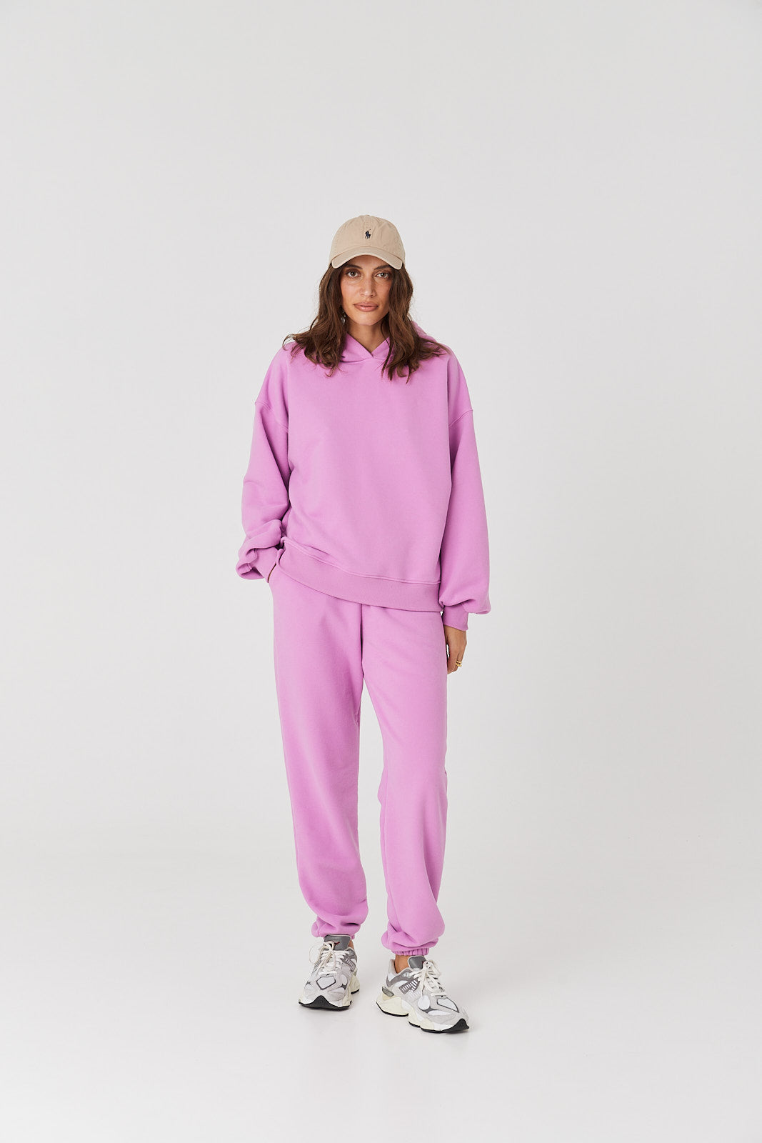 Bluza Boyfriend Hoodie pink berry