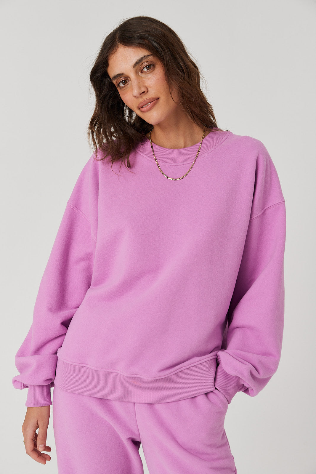 Bluza Boyfriend pink berry