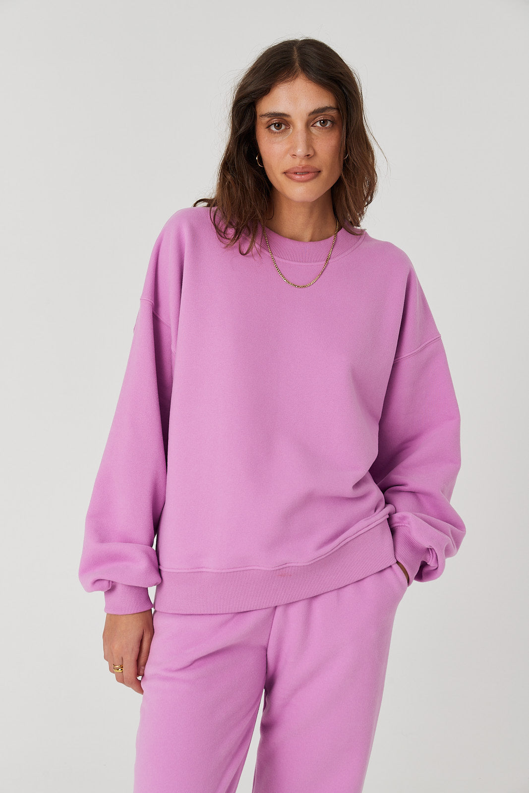 Bluza Boyfriend pink berry