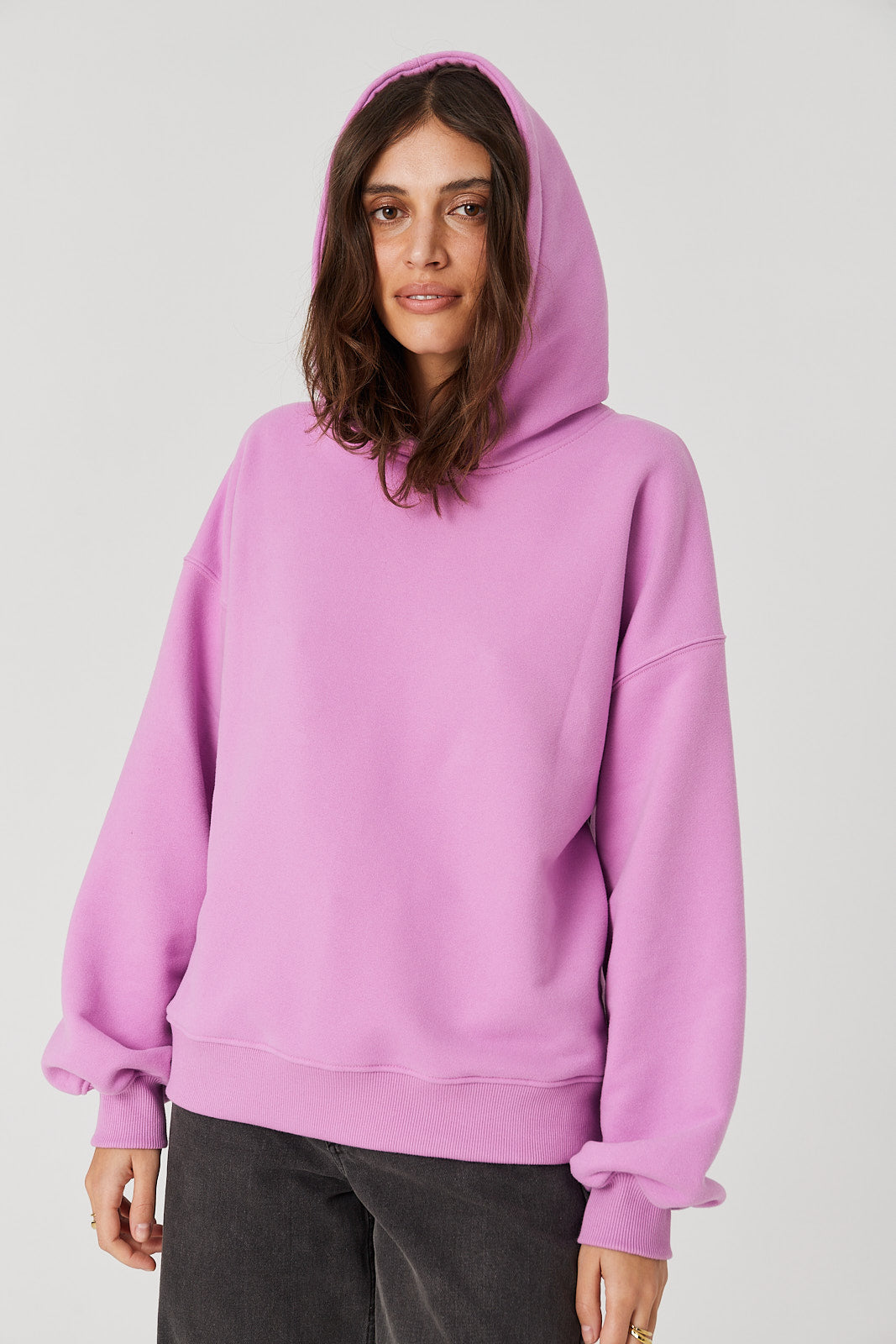 Bluza Boyfriend Hoodie pink berry
