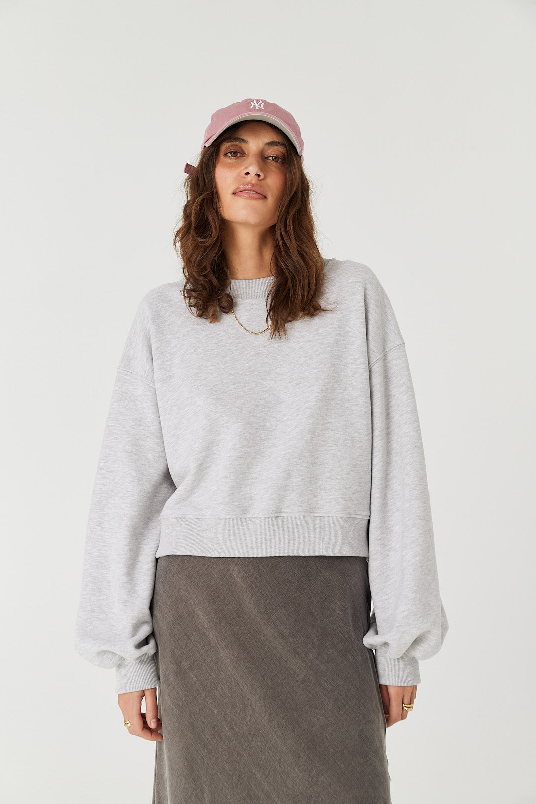 Bluza Charlie light grey melange