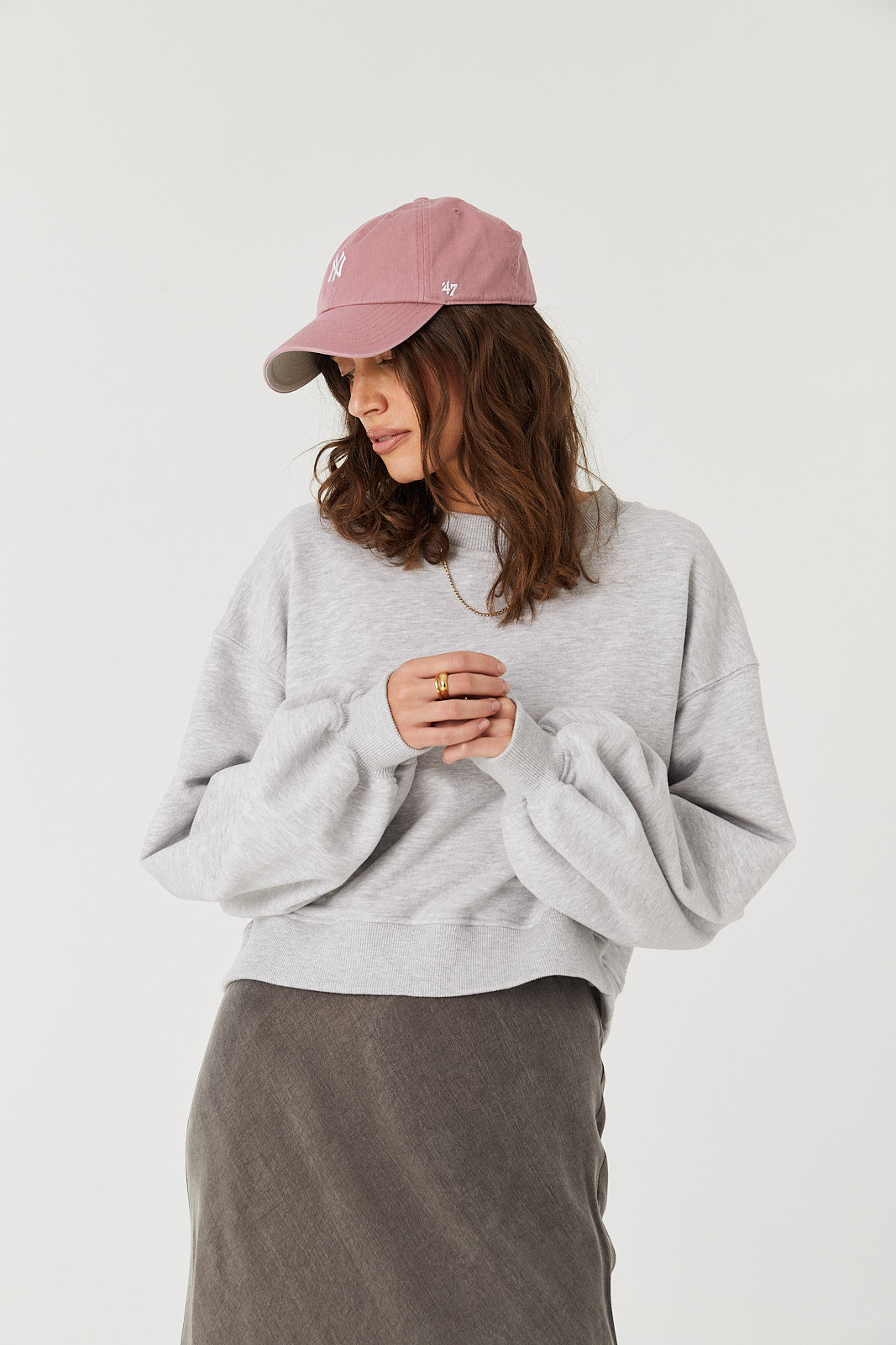 Bluza Charlie light grey melange
