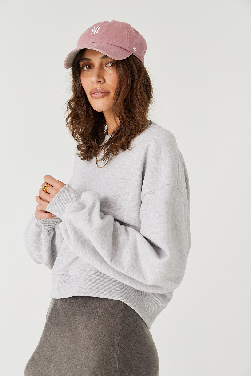Bluza Charlie light grey melange