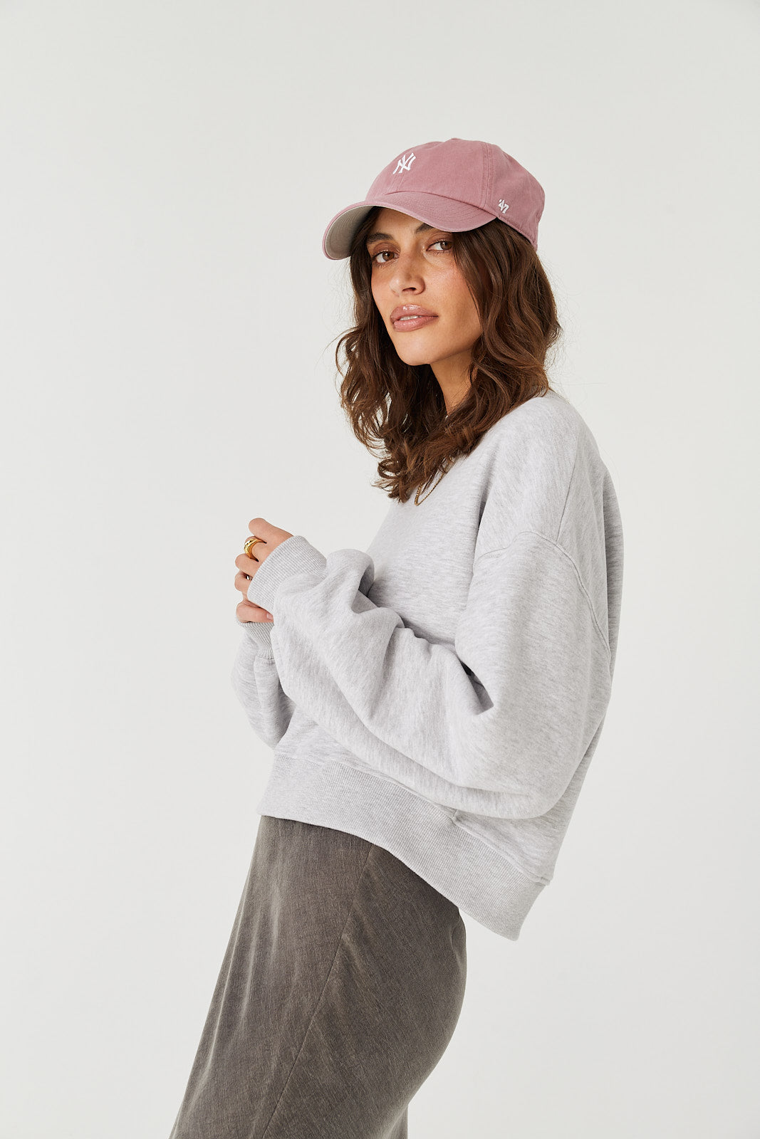 Bluza Charlie light grey melange