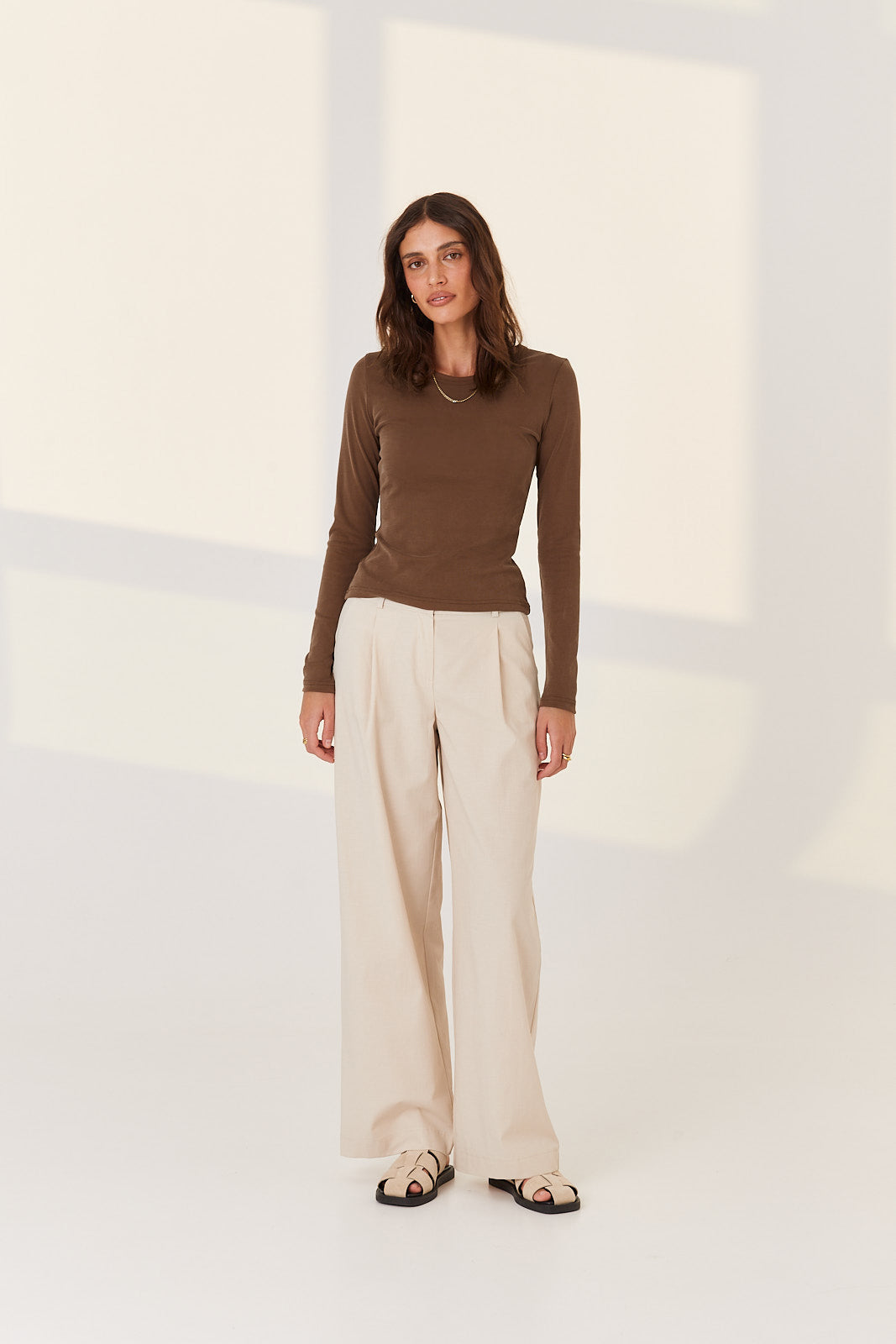 Longsleeve Bowie mocca mousse