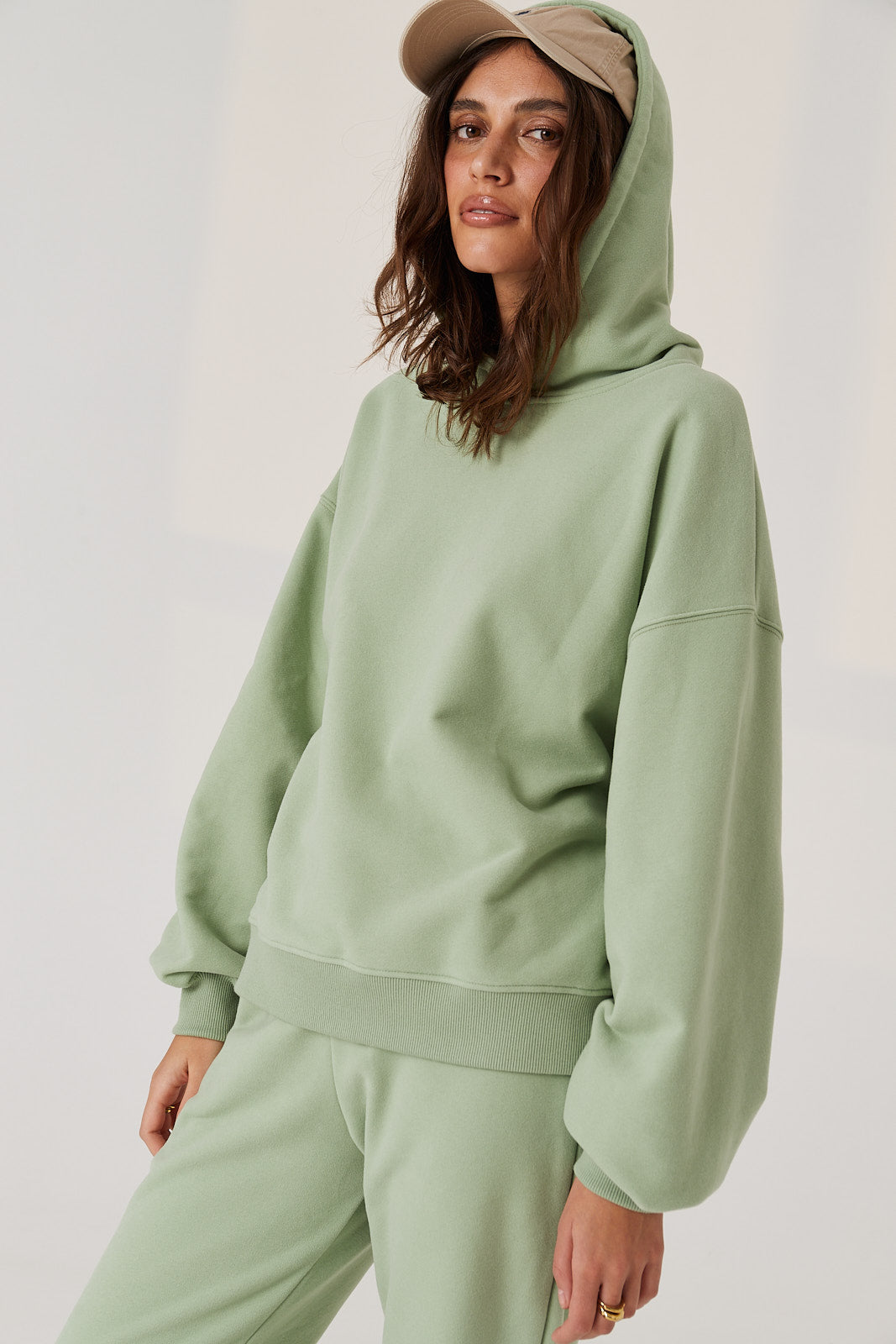 Bluza Boyfriend Hoodie pistachio ice cream