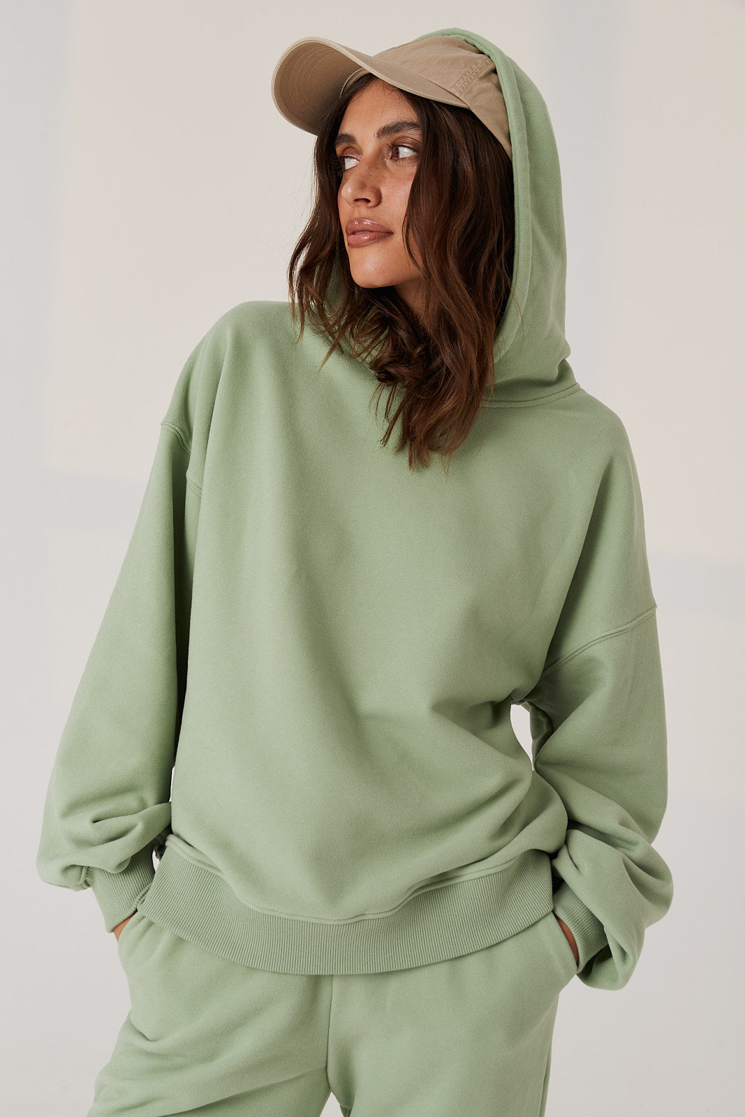 Bluza Boyfriend Hoodie pistachio ice cream