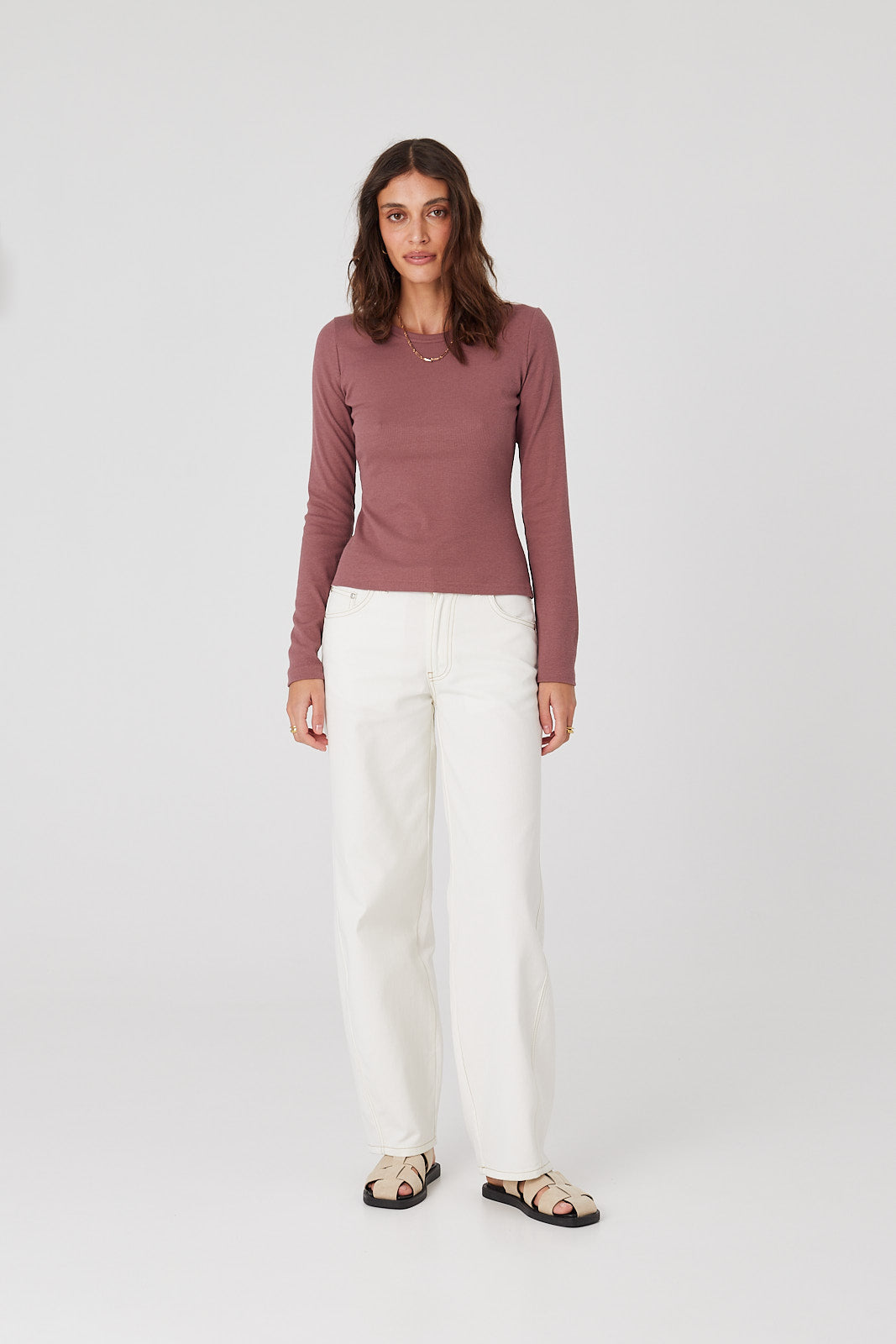 Longsleeve Bamboo dusty pink