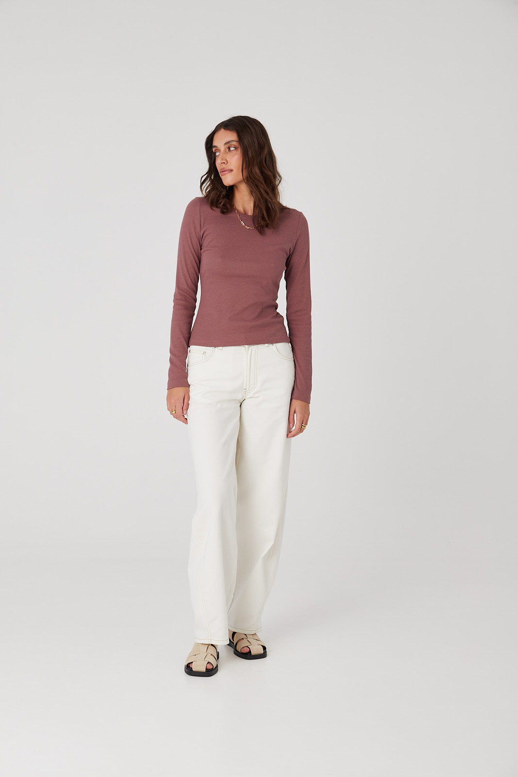 Longsleeve Bamboo dusty pink