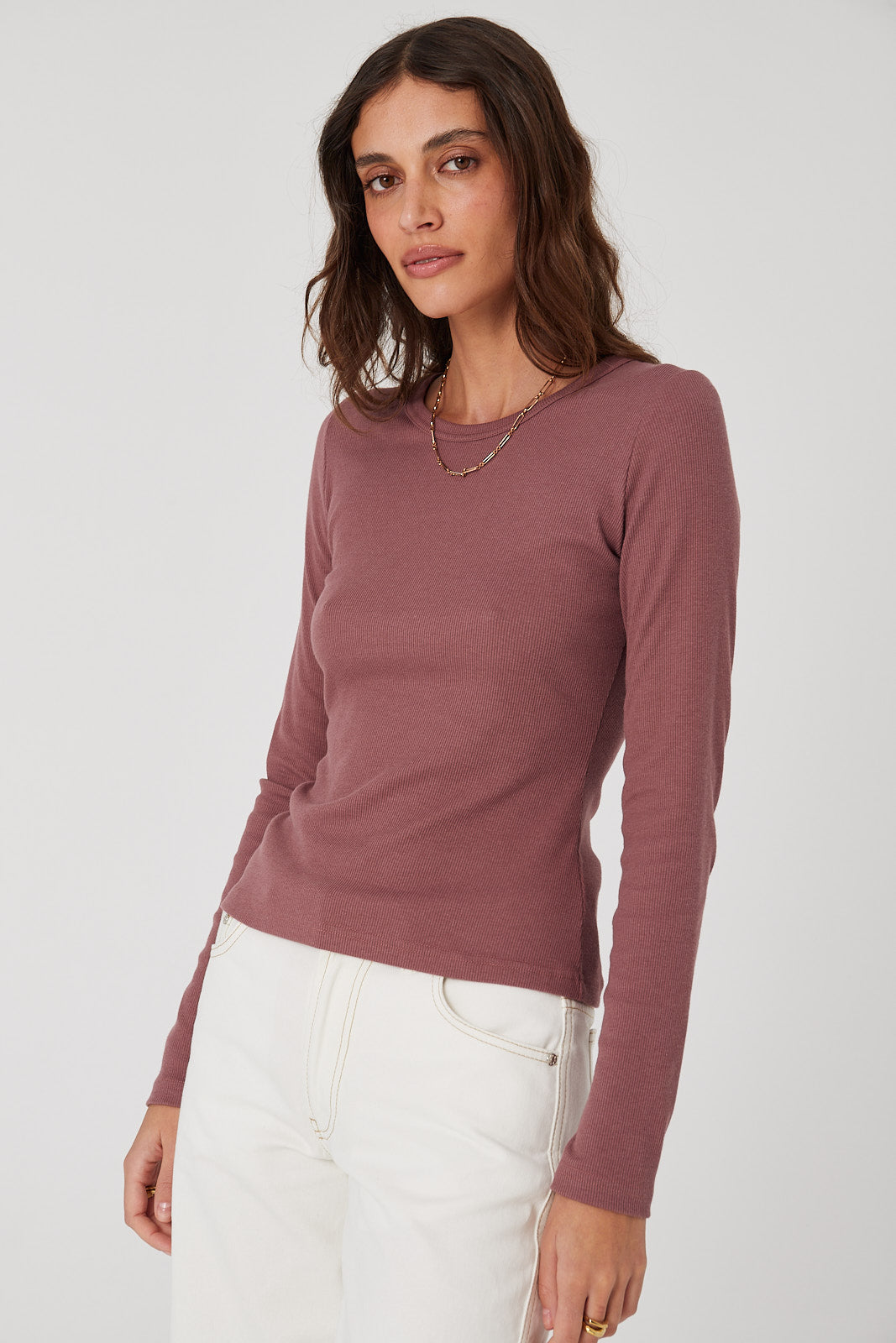 Longsleeve Bamboo dusty pink