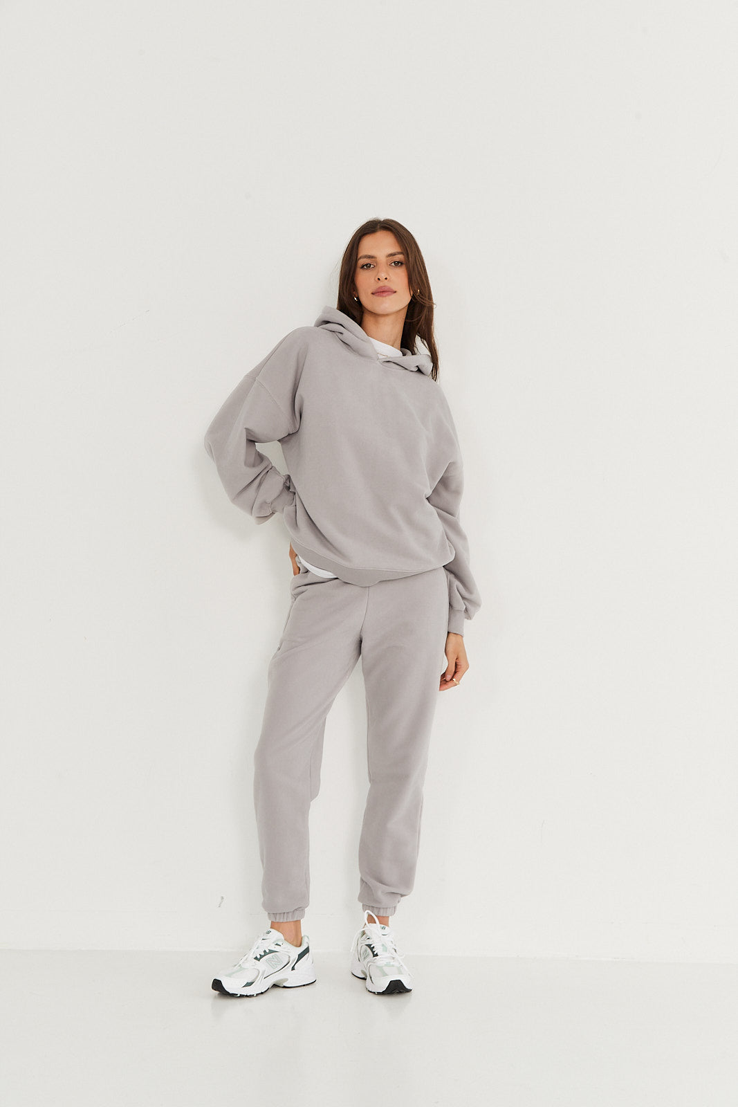 Bluza Boyfriend Hoodie light grey