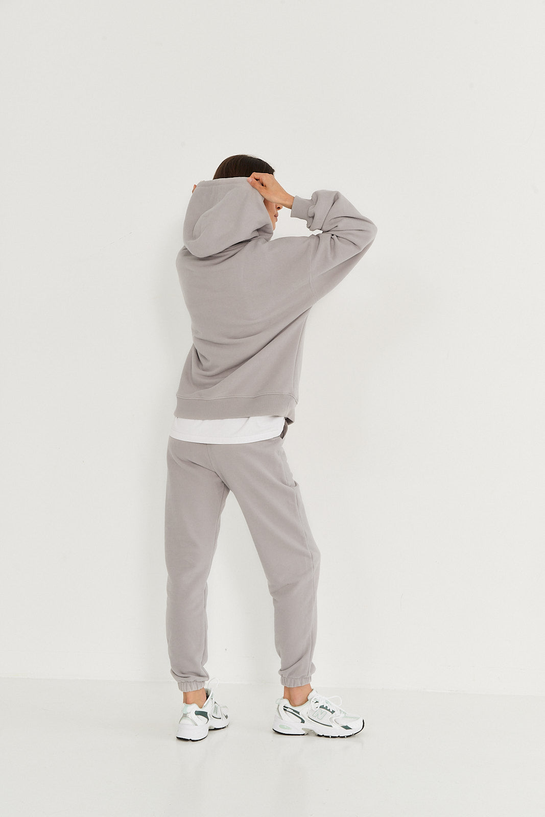 Bluza Boyfriend Hoodie light grey