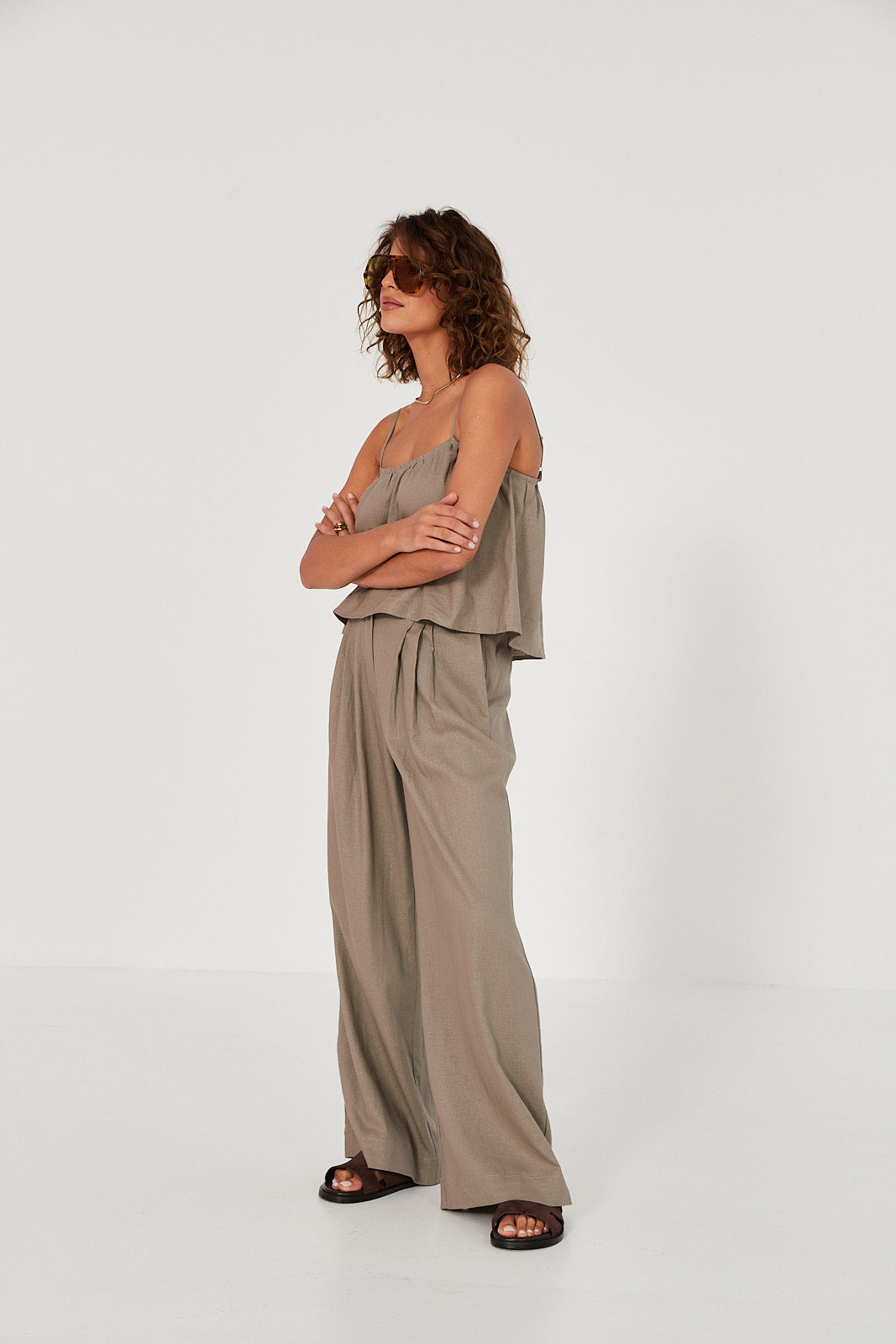 Top Ellie linen beige