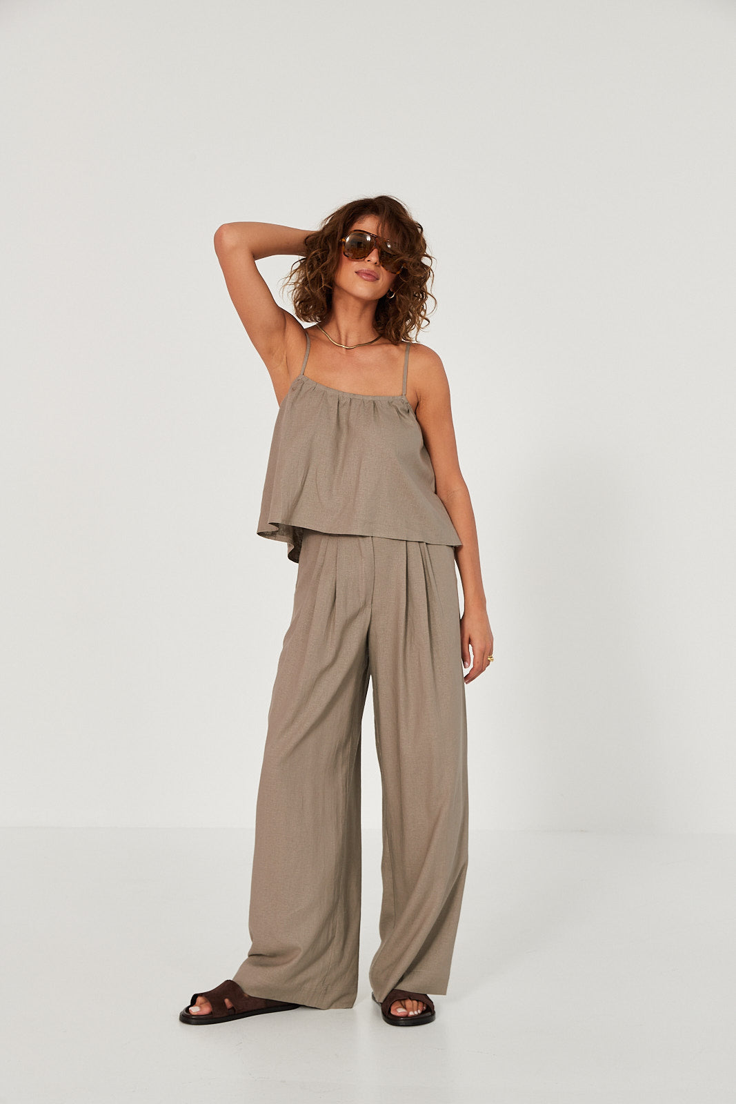 Top Ellie linen beige