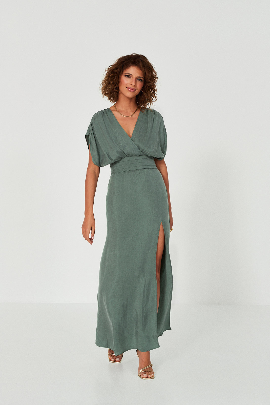 Sukienka Jacqueline bottle green