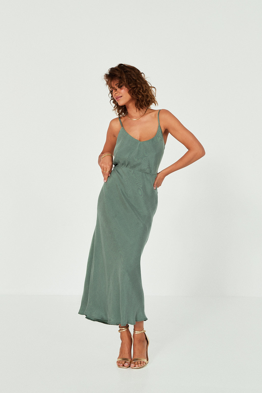 Sukienka Kendall bottle green