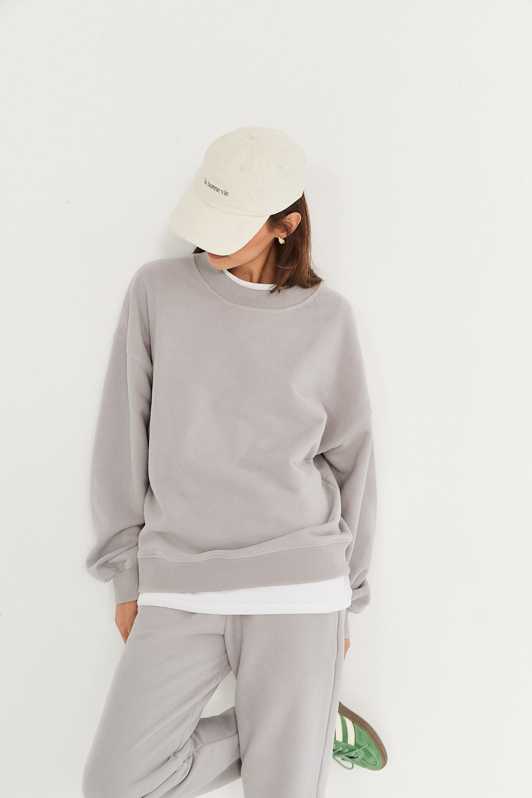Bluza Boyfriend light grey