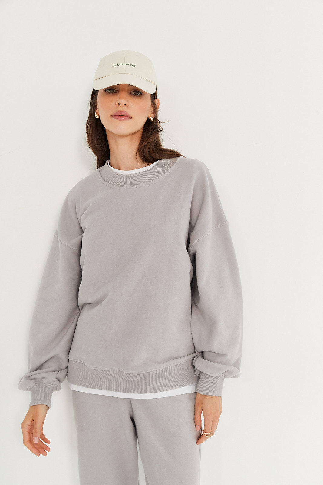 Bluza Boyfriend light grey
