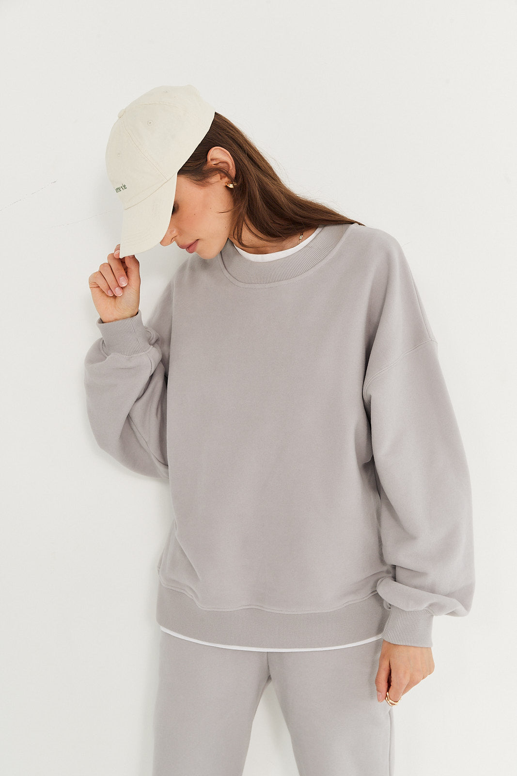Bluza Boyfriend light grey