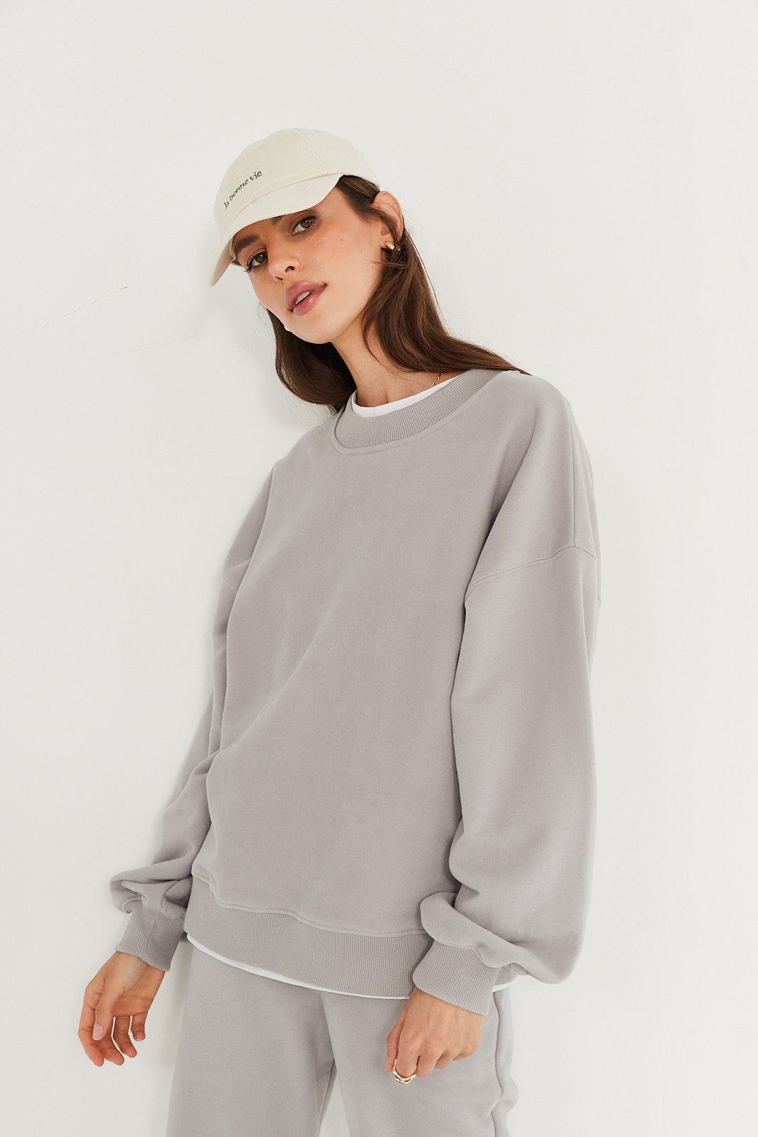 Bluza Boyfriend light grey