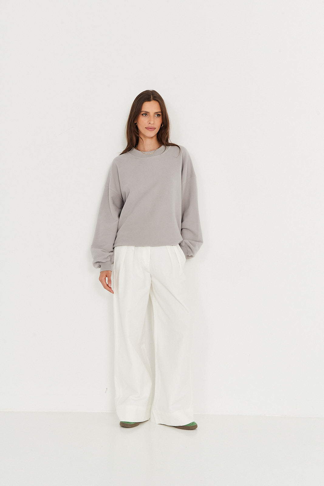 Bluza Boyfriend light grey