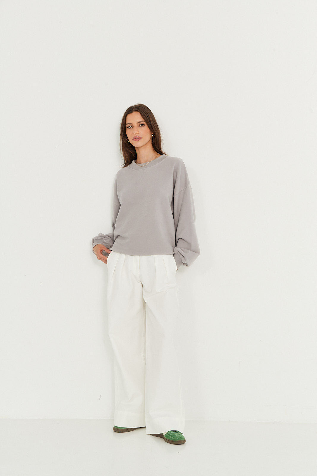 Bluza Boyfriend light grey