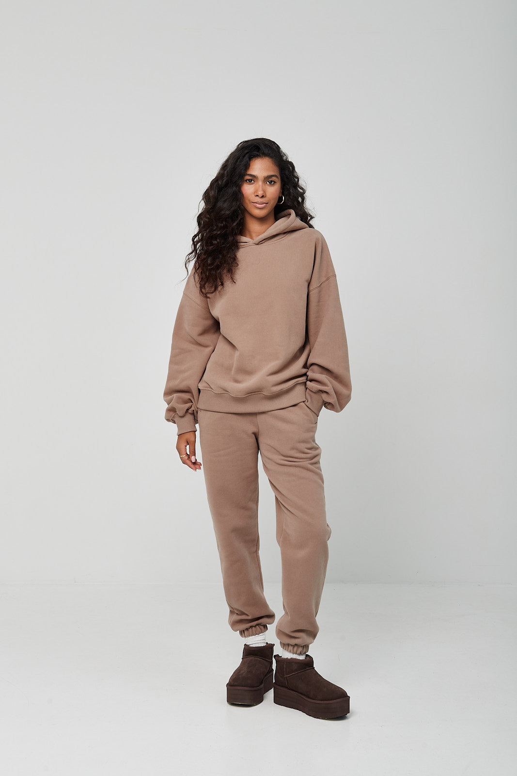 Bluza Boyfriend Hoodie frappe