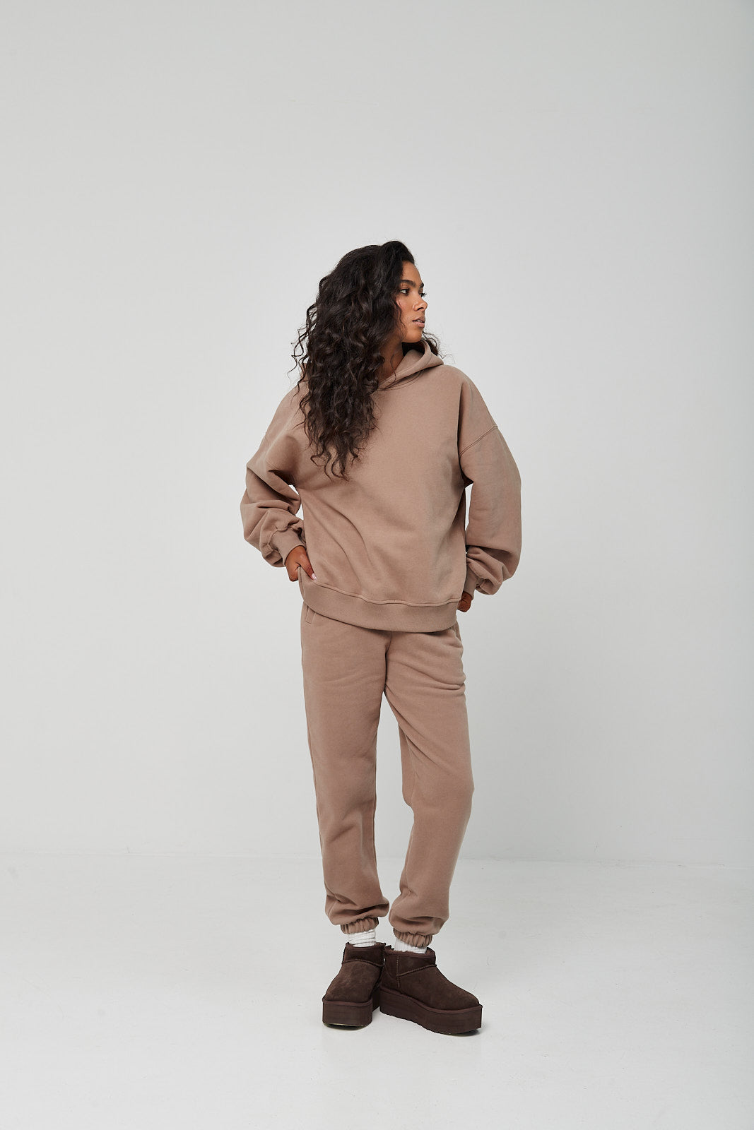Bluza Boyfriend Hoodie frappe