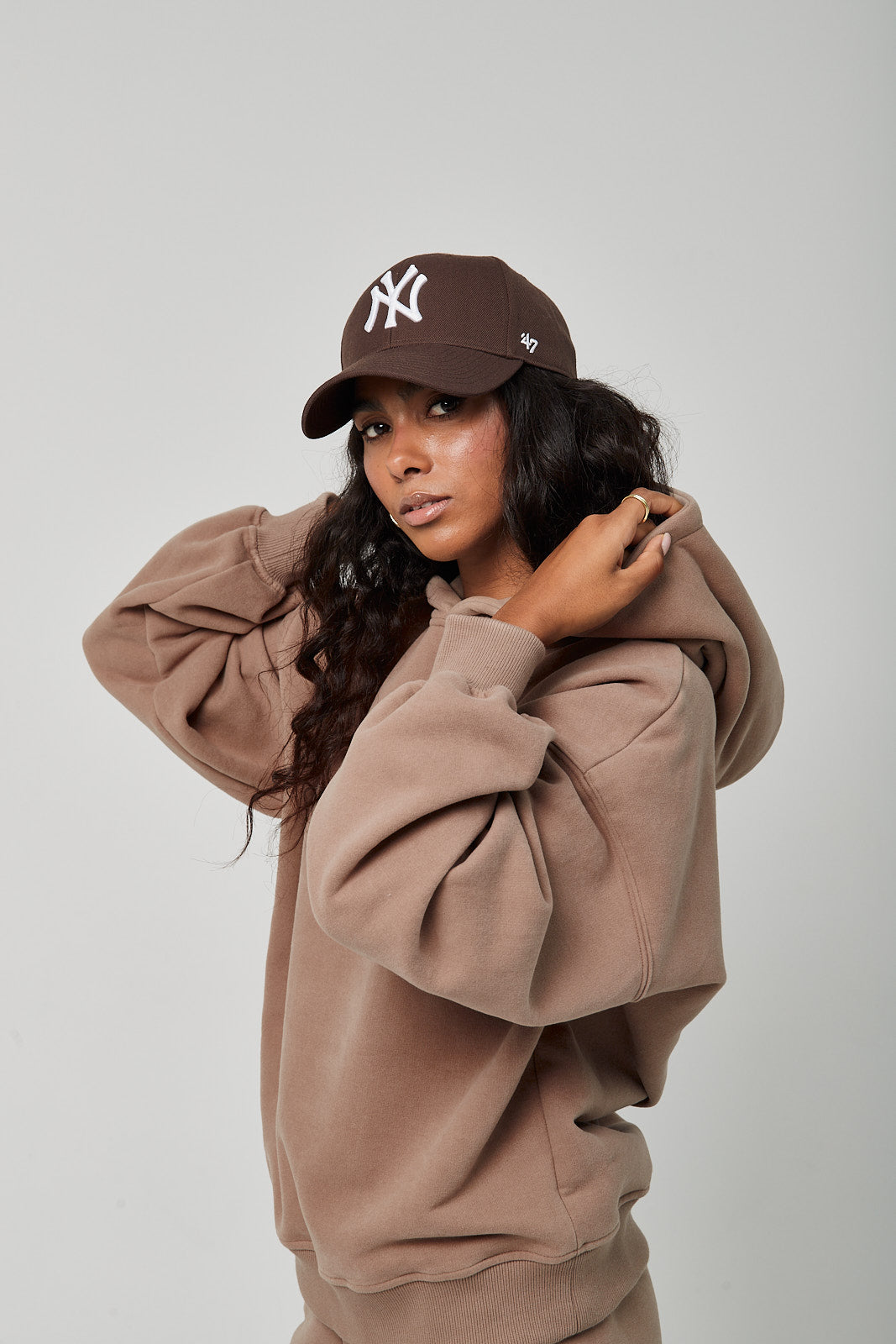 Bluza Boyfriend Hoodie frappe