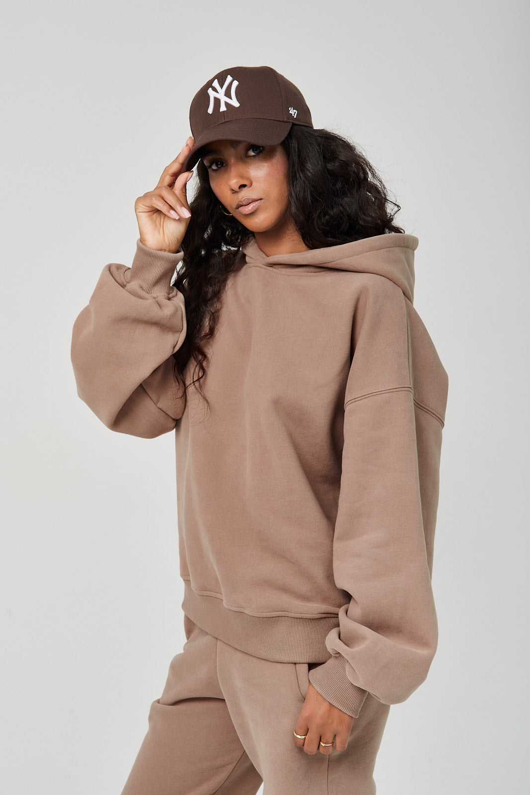 Bluza Boyfriend Hoodie frappe