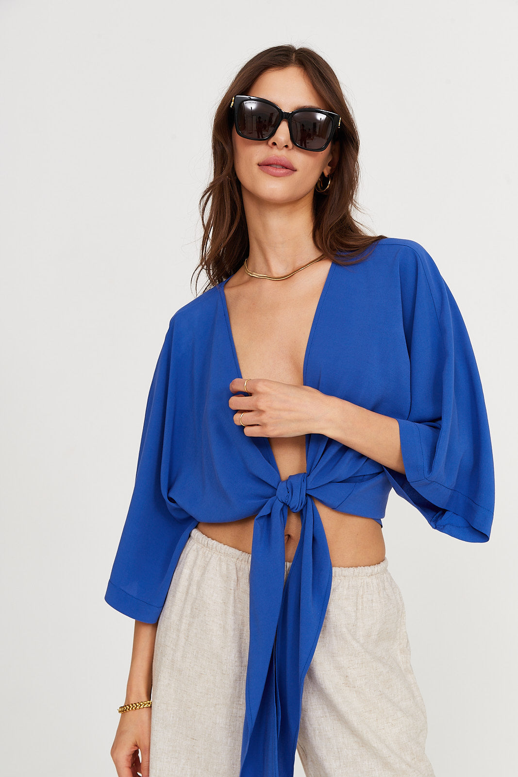 Bluzka Freya ocean blue