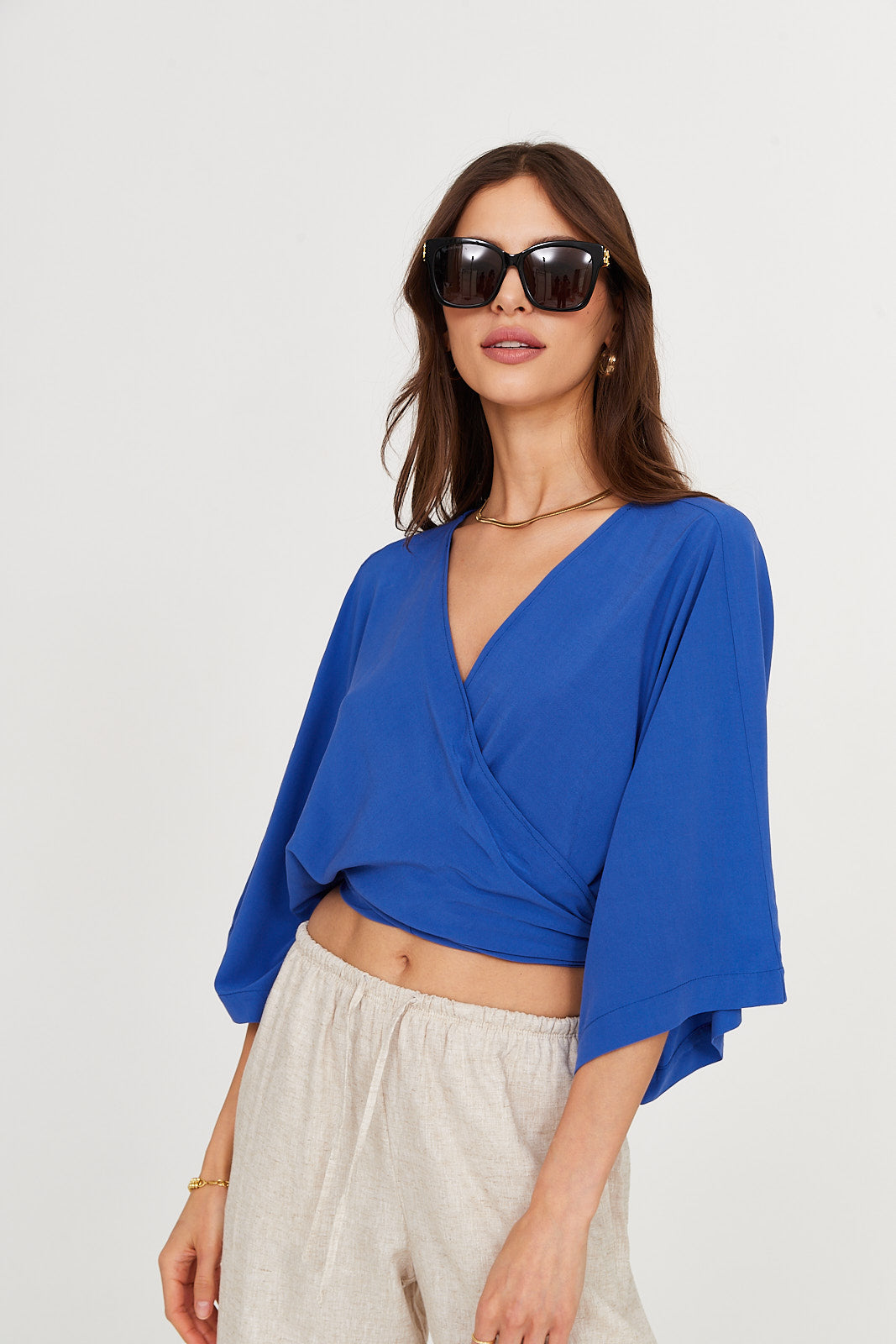 Bluzka Freya ocean blue