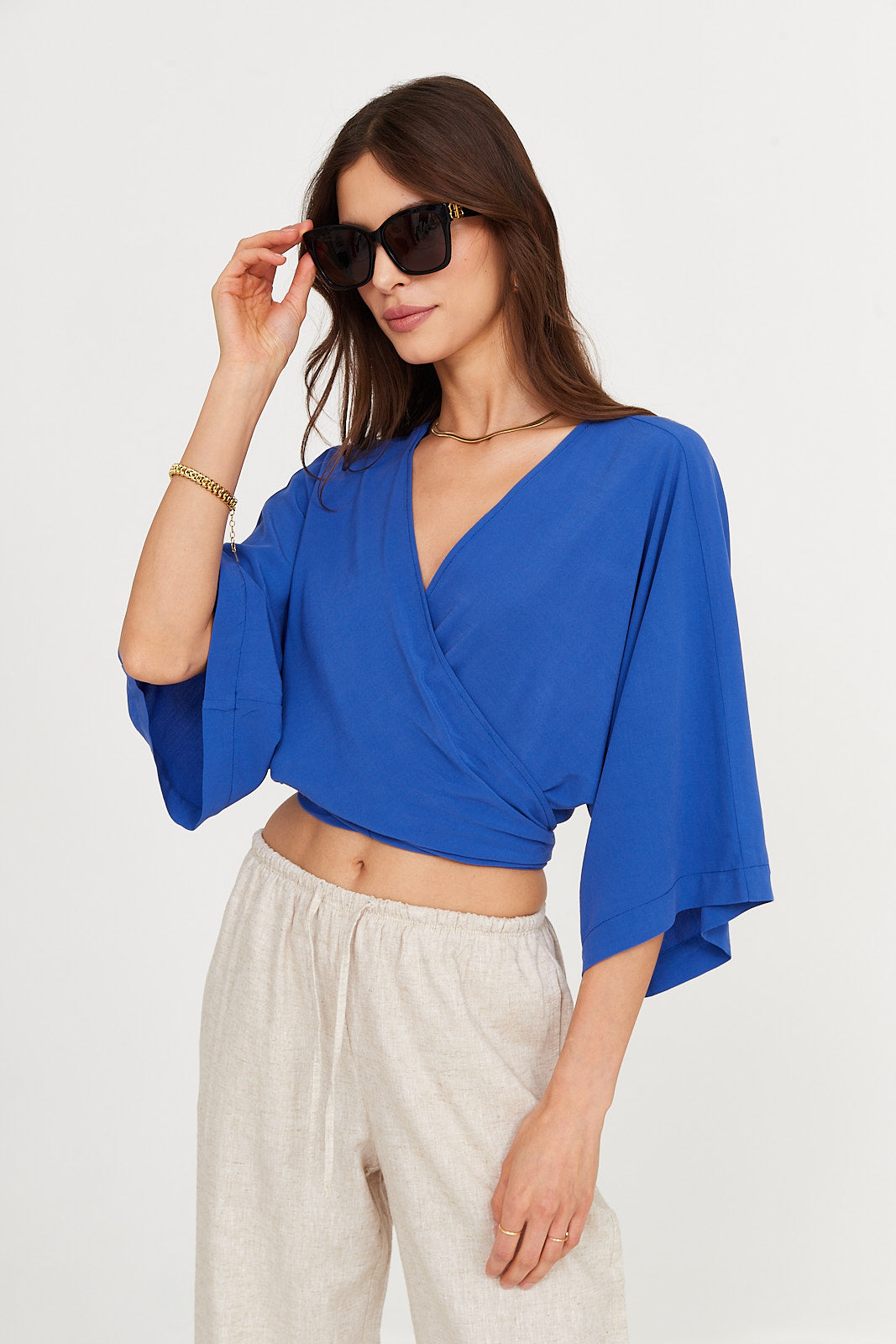 Bluzka Freya ocean blue