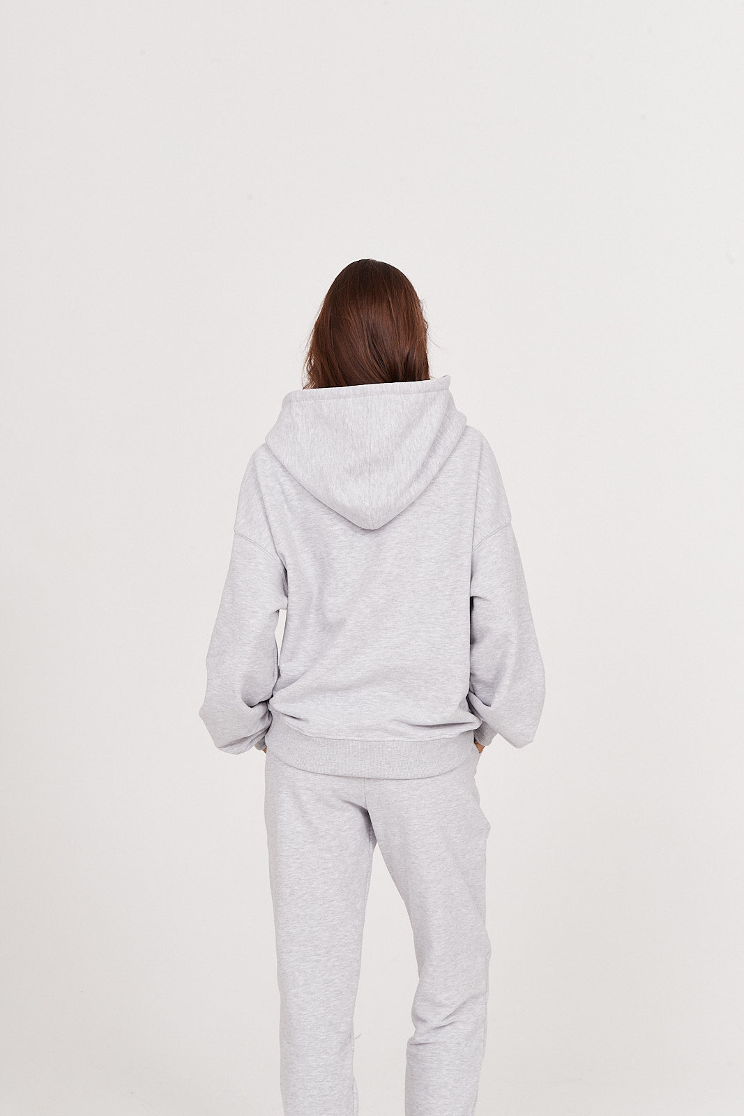 Bluza Boyfriend Hoodie light grey melange