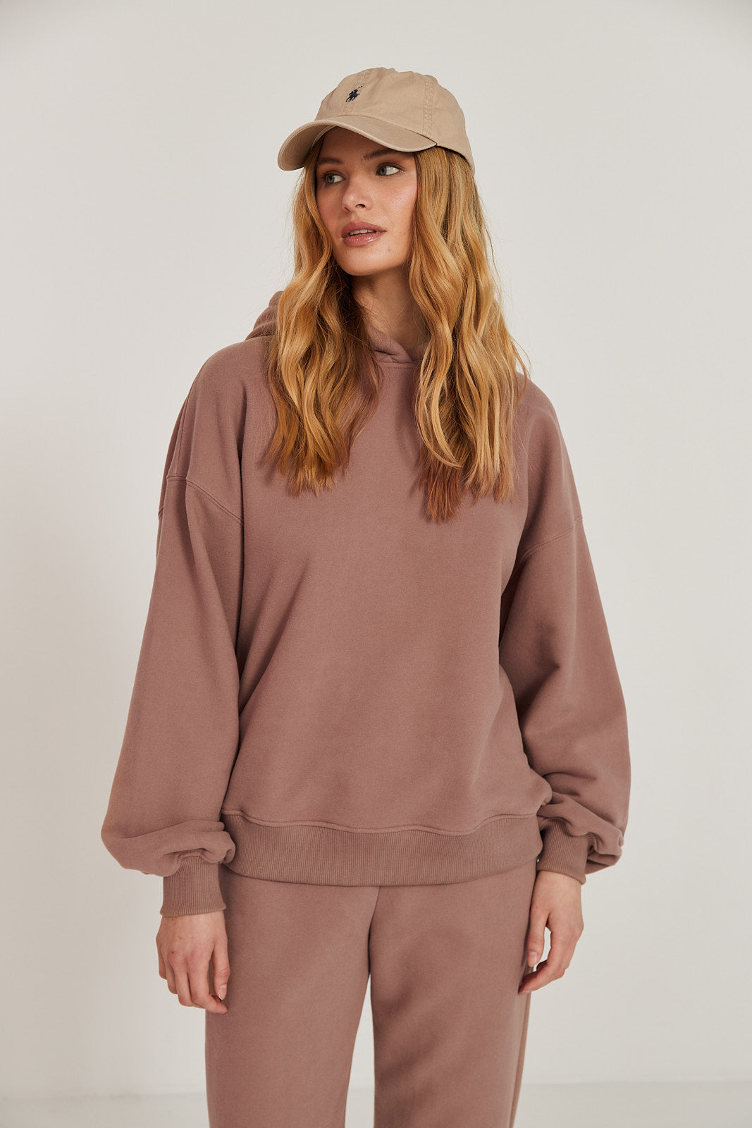 Bluza Boyfriend Hoodie mocca mousse
