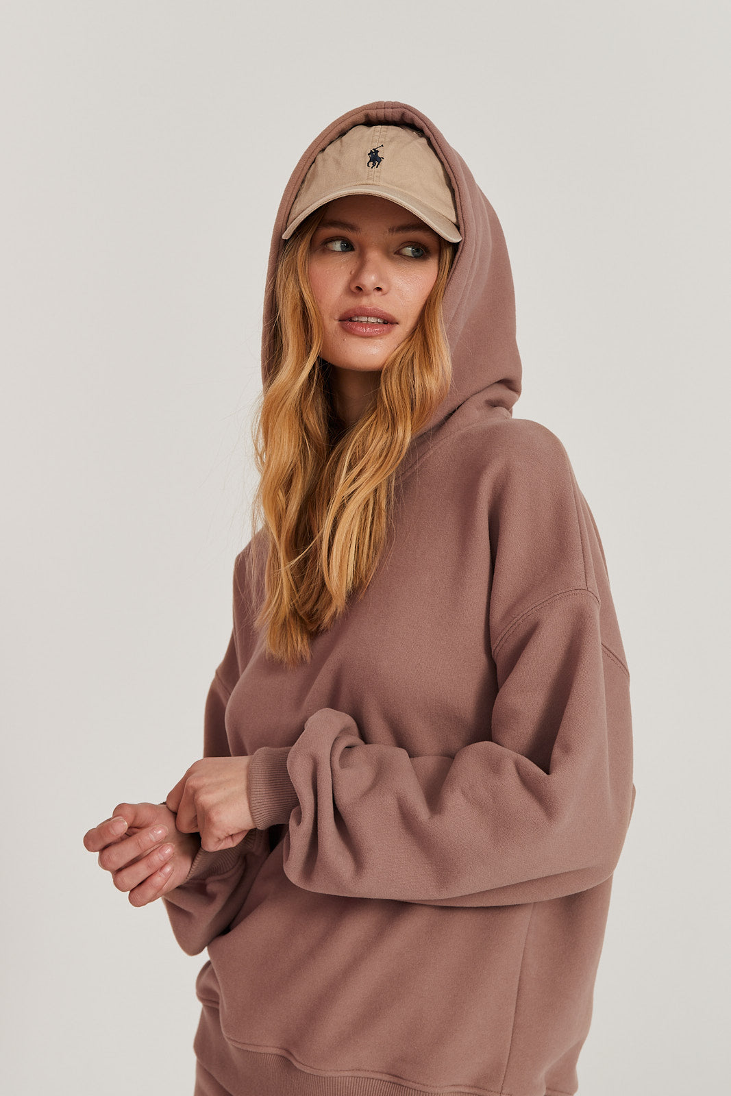 Bluza Boyfriend Hoodie mocca mousse