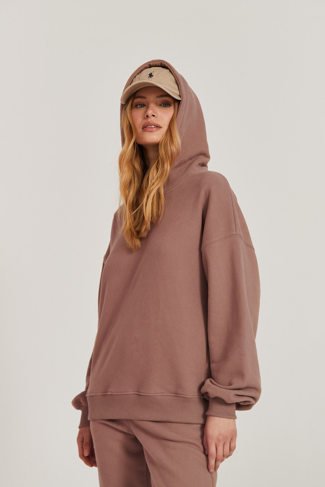 Bluza Boyfriend Hoodie mocca mousse