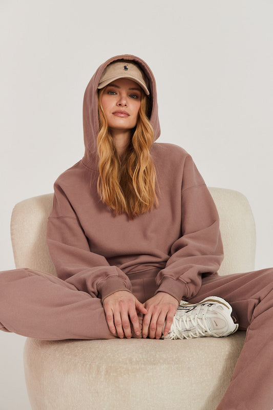 Bluza Boyfriend Hoodie mocca mousse