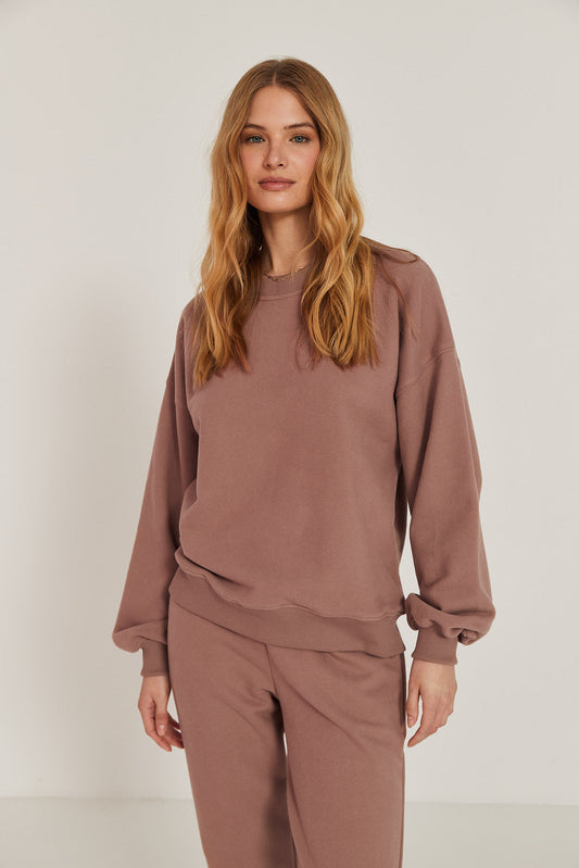 Bluza Boyfriend mocca mousse
