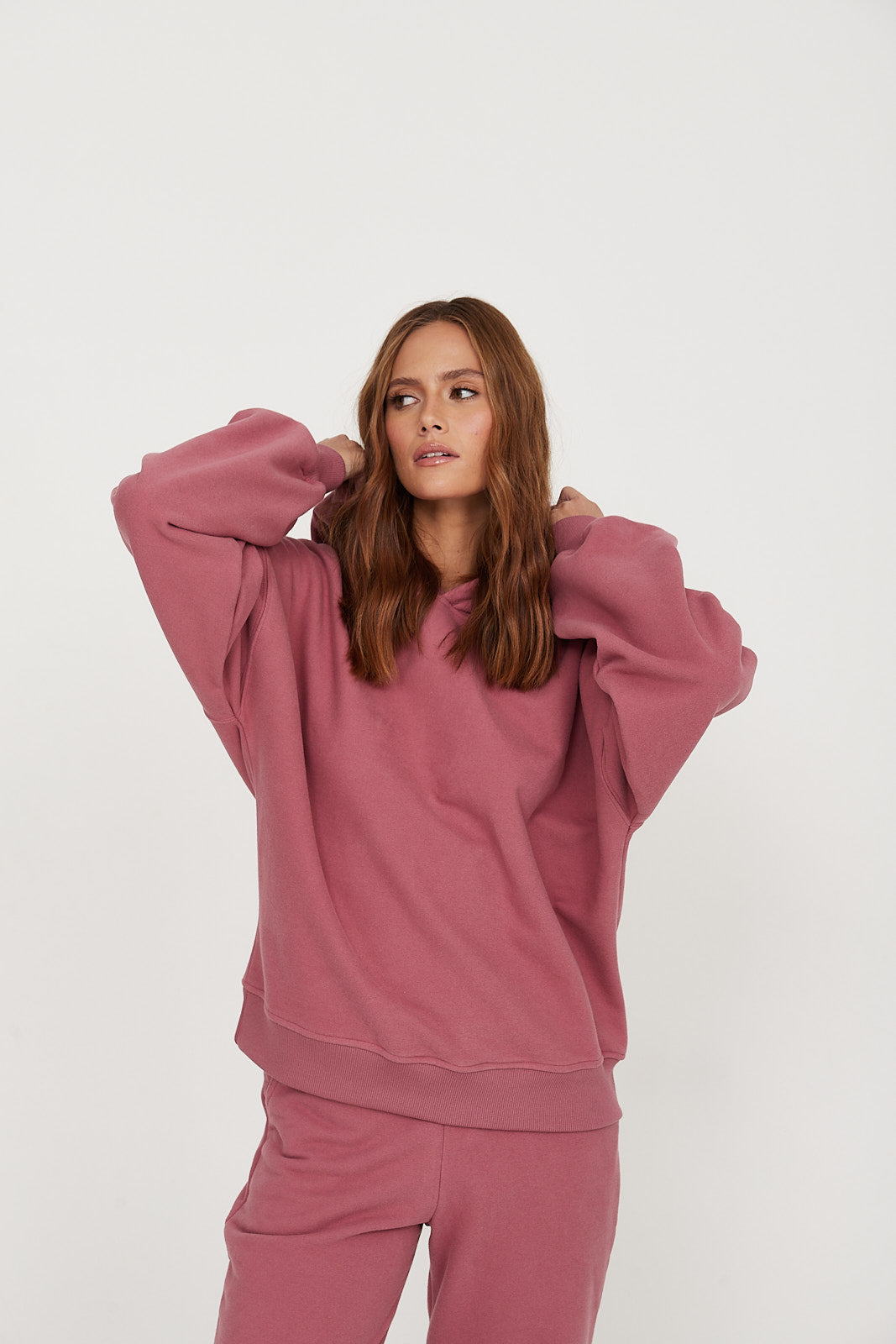 Bluza Boyfriend Hoodie lipstick